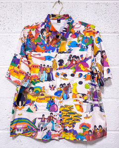 My Yellow Submarine Beatles Button Up