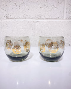 Vintage Pair of Roma Coin Roly Poly Glasses