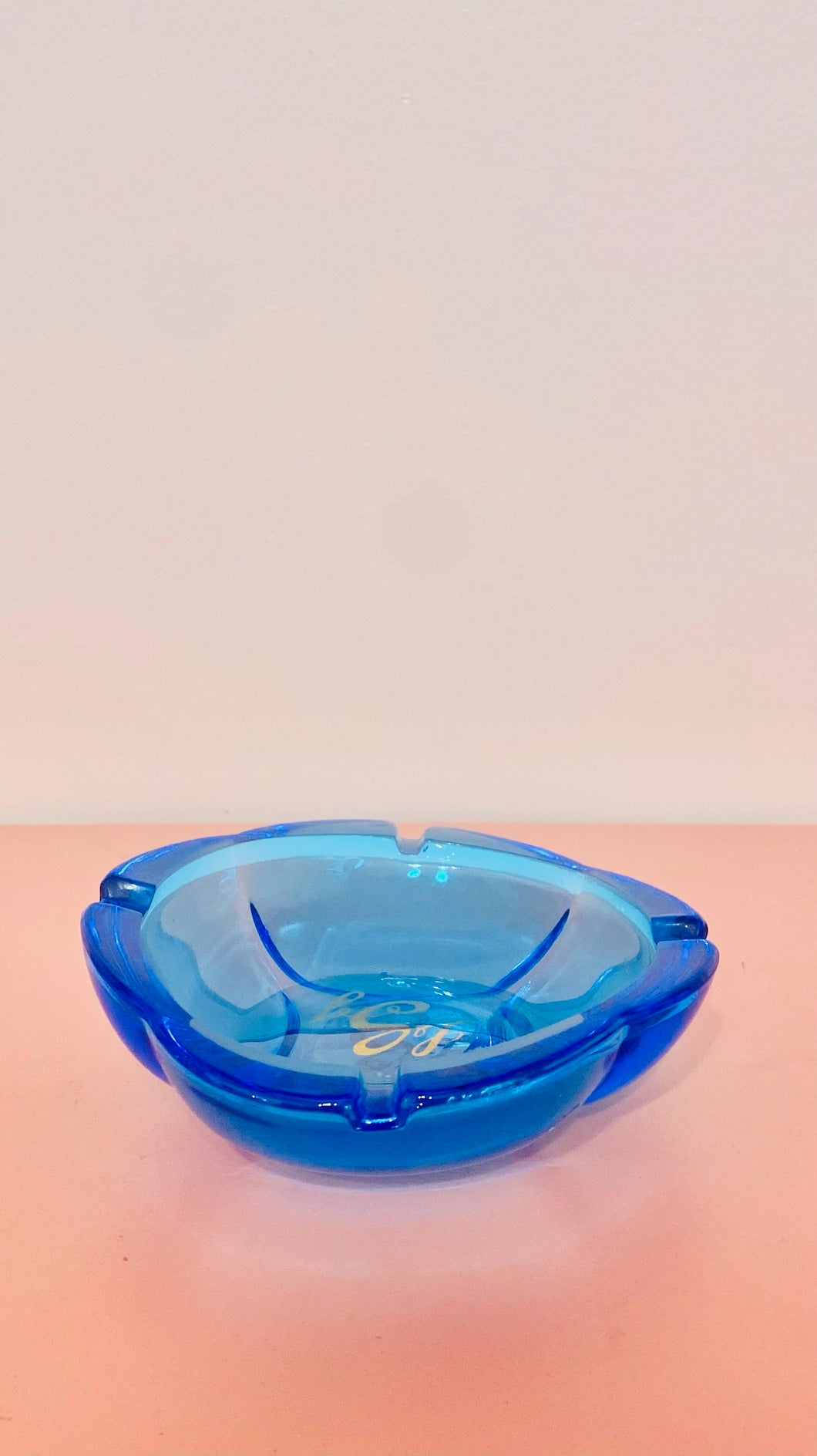 Vintage Italian Blue Ashtray