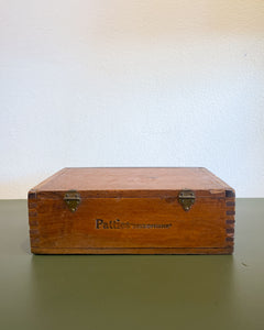 Vintage Pattie’s “Cellophane” Wood Box