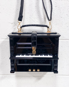 Black Upright Piano Purse