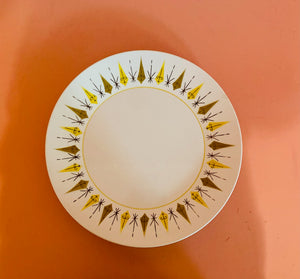 Yellow and Green 1960s Plate