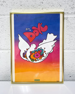 Vintage Original “Dove” Peter Max Poster