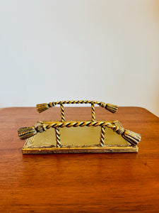 Brass Rope and Mirror Perfume Tray