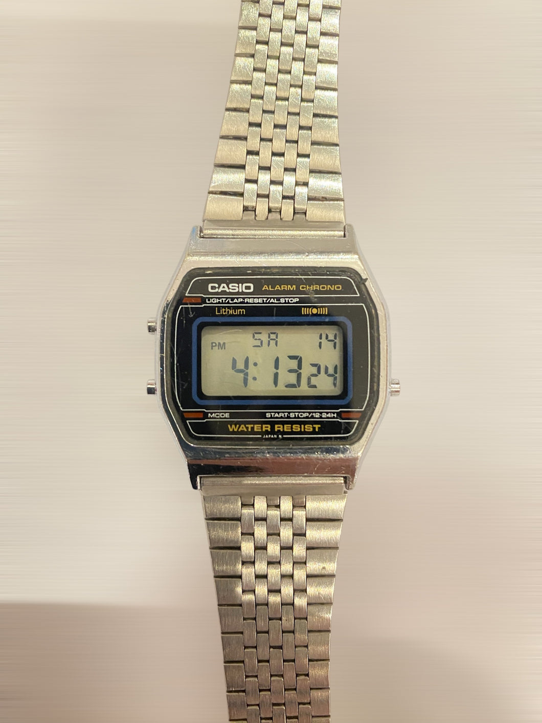 Silver Tone Casio Digital Watch