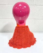 Load image into Gallery viewer, Rust Colored Crochet Scarf
