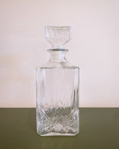 Vintage Square Glass Decanter