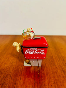 Coca-Cola Mice Soda Fountain Christmas Ornament