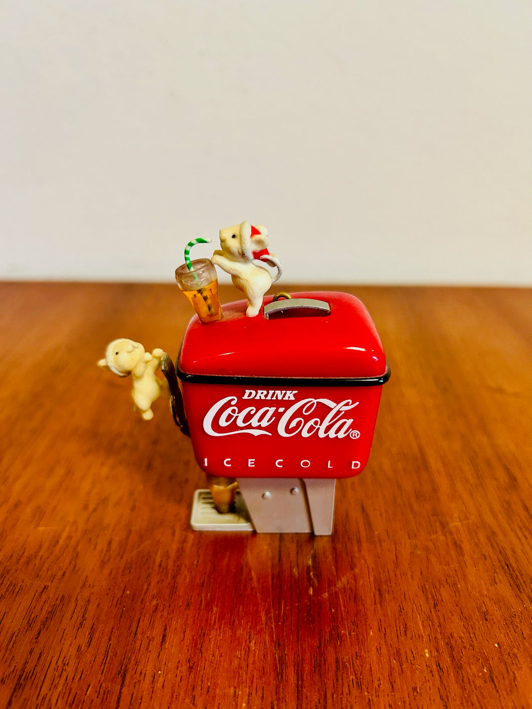 Coca-Cola Mice Soda Fountain Christmas Ornament