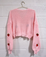 Load image into Gallery viewer, Pink Cardigan with Strawberries (XL)
