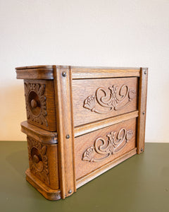 Art Nouveau Two Drawer Sewing Box