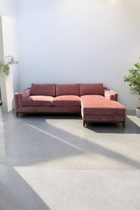 Lisette Sofa in Bianca Rosewood