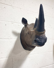 Load image into Gallery viewer, Large Rhino Head Wall Hanging
