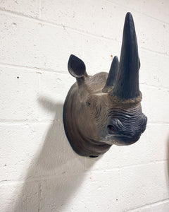 Large Rhino Head Wall Hanging