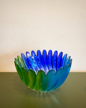 Load image into Gallery viewer, Studio Nova Solaris Blue and Green Swirl Bowl
