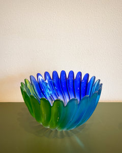 Studio Nova Solaris Blue and Green Swirl Bowl