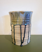 Load image into Gallery viewer, Tall Ceramic Planter with Drip Glaze
