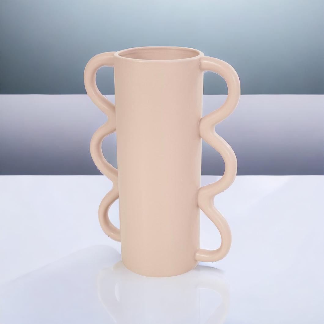 Tracy Pink Cream Vase