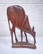 Load image into Gallery viewer, Carved Wooden Deer
