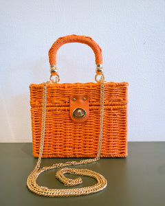 Orange Woven Purse