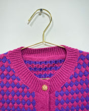 Load image into Gallery viewer, Purple and Berry Knit Cardigan
