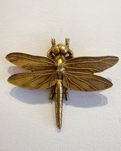 Load image into Gallery viewer, Gold Dragonfly Wall Hanging
