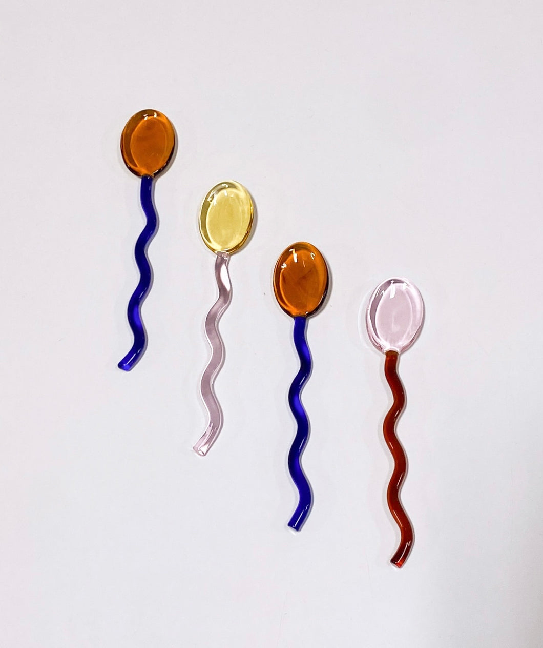 Glass Squiggle Spoon - Sold Individually