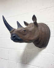 Load image into Gallery viewer, Large Rhino Head Wall Hanging
