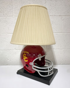 Vintage USC Trojans Football Table Lamp