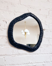 Load image into Gallery viewer, Modern Chunky Black Organic Shaped Small Wall Mirror
