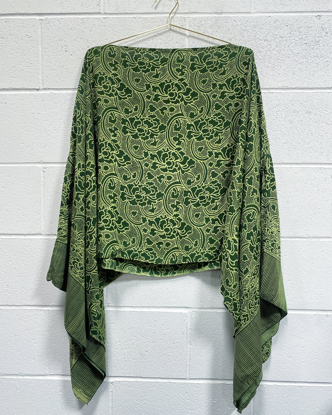 Green Flowy Blouse