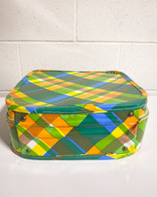 Load image into Gallery viewer, Vintage Plaid Small Luggage Bag
