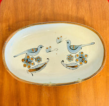 Load image into Gallery viewer, Handmade Stoneware Ceramic Blue Birds and Butterflies
