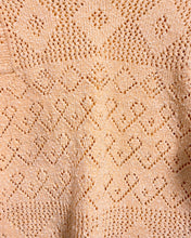 Load image into Gallery viewer, Vintage Peach Knit Sweater with Bell Sleeves
