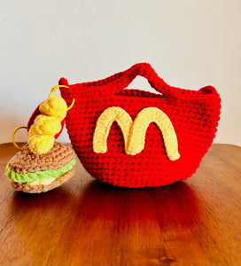 McDonald’s Big Mac Knitted Purse