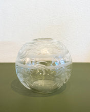 Load image into Gallery viewer, Vintage Floral Etched Round Vase
