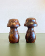 Load image into Gallery viewer, Vintage Mushroom Wooden Salt and Pepper Shakers
