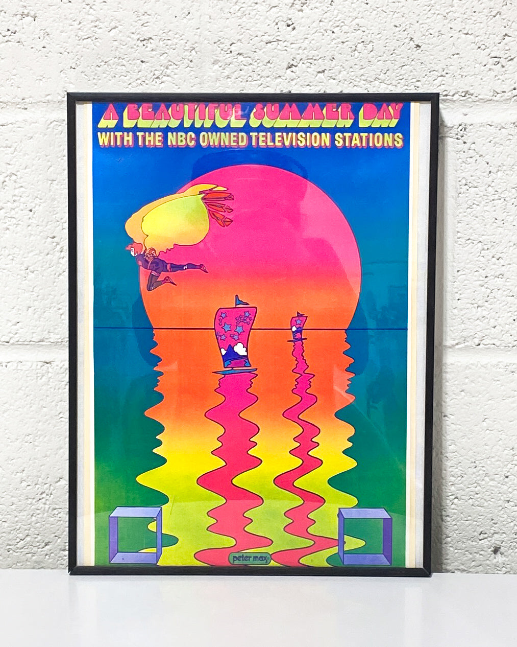 Vintage Original “A Beautiful Summer Day” Peter Max Poster