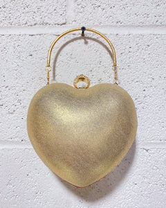 Heart Shaped Pearl and Jeweled Purse