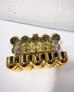 Gold Acrylic Bumpy Clutch