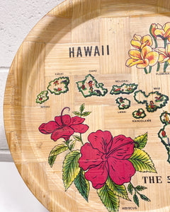 Vintage Hawaii Bamboo Tray