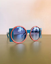 Load image into Gallery viewer, Green and Orange Round Sunnies
