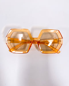 Amber Octagonal Sunglasses