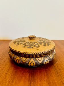 Handmade Carved Wooden Jewelry Box