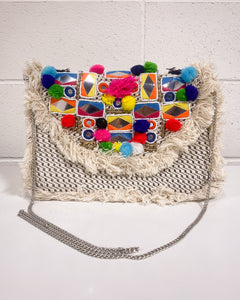 Circus by Sam Edelman BOHO Woven Multicolor Bag