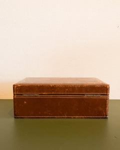 Vintage Leather Jewelry Box