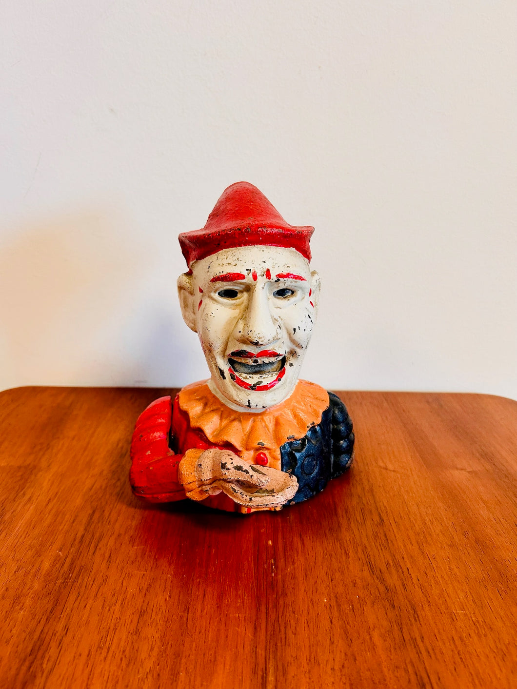 Humpty Dumpty Bank Cast Iron Mechanical Clown