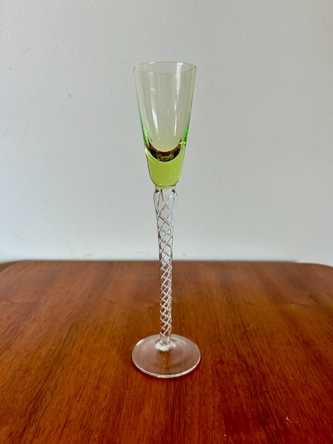 Uranium  Champagne Spiral Glass