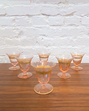 Load image into Gallery viewer, Vintage Tiffin Pink Cocktail Glasses-  Set of 6
