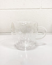 Load image into Gallery viewer, Clear Glass Mug with Heart Shape Interior
